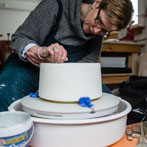 Juliet Macleod in her studio 2018